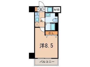 GENOVIA　田町　skygarden(302)の物件間取画像